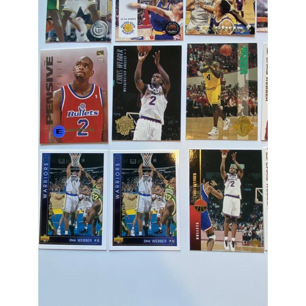 Chris Webber Rookie & Insert 17-Card Lot Classic Upper Deck Fleer RCs